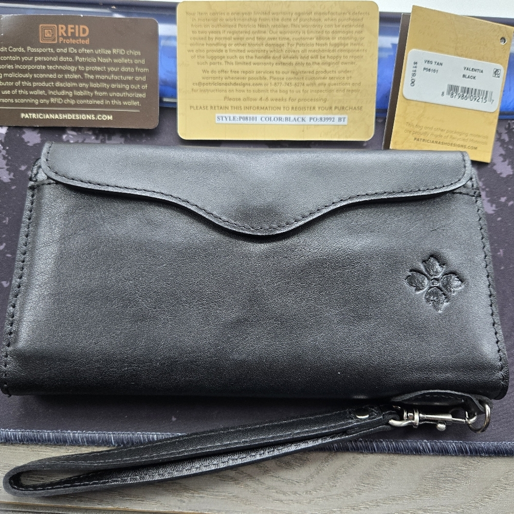 Patricia Nash Leather Wallet.  NWT. Never been used.